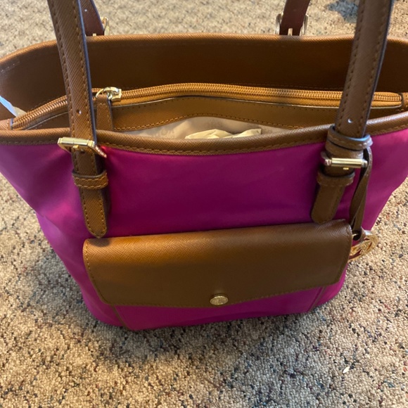 Michael Kors Pink Jet Set Nylon Tote - Picture 3 of 3